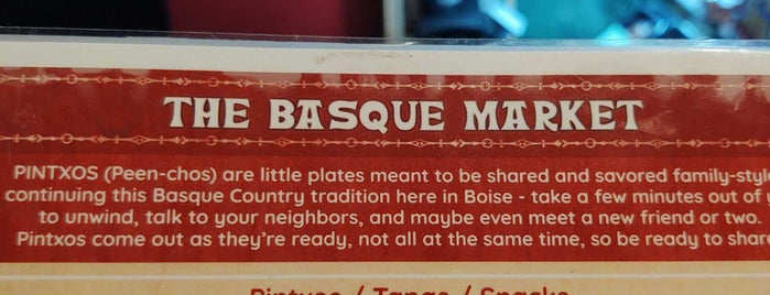 The Basque Market is one of Boise.