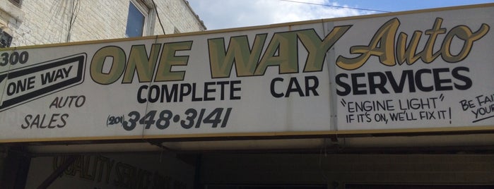 One Way Autobody is one of Favorite Places.