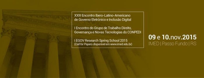 XXIII Encontro Ibero-Latino-Americano de Governo Eletrônico e Inclusão Digital & I Encontro do GT de Direito, Governança e Novas Tecnologias do CONPEDI is one of Zé Renato'nun Beğendiği Mekanlar.