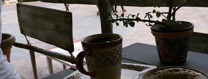 Bambú caffe is one of Mahahual.