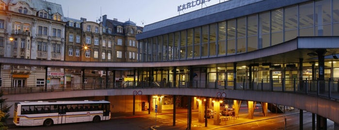 Karlovy Vary, terminál (bus) is one of World: Airports, Train/Metro/Bus Stns & Boat Ports.
