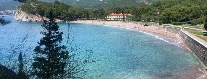 Miločer beach is one of Montenegro.