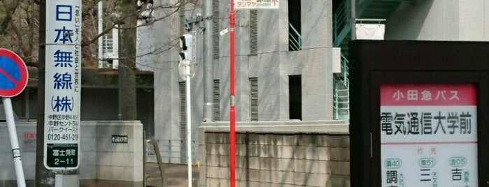 電気通信大学前バス停 is one of 電通大関連.