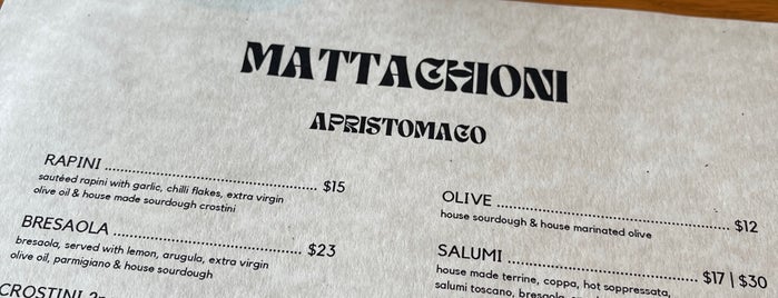 Mattachioni is one of Toronto - Food.