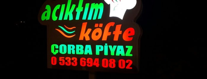 Acıktım Köfte is one of Kalkan.