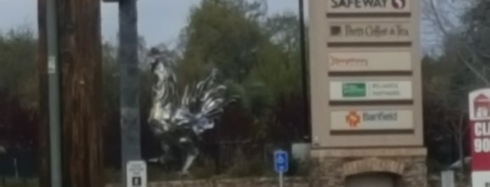 The Big Chrome Rooster is one of Sacramento - around.