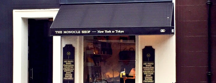 The Monocle Shop is one of TRAVEL: London Shops.