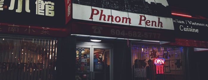 Phnom Penh is one of Vancouver, Canada.