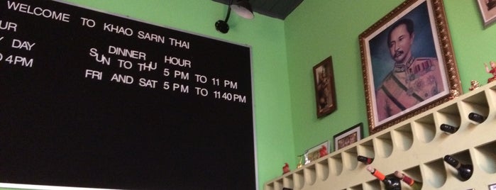 Khao Sarn is one of restaurants / bars.