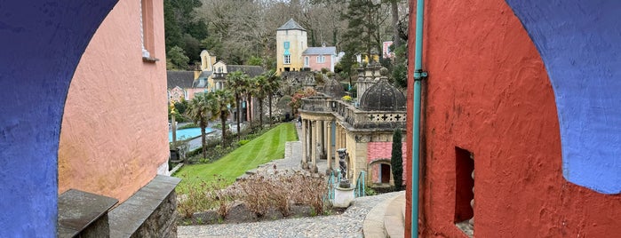 Portmeirion is one of Yes, going to Wales.