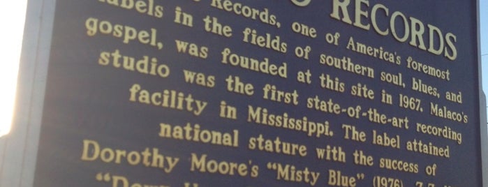 Malaco Records is one of Jackson, MS.