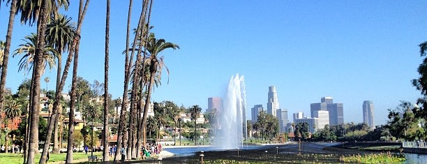Echo Park Lake is one of Los Angeles.