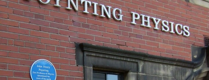 Poynting Building is one of University of Birmingham – Blue Plaques Trail.