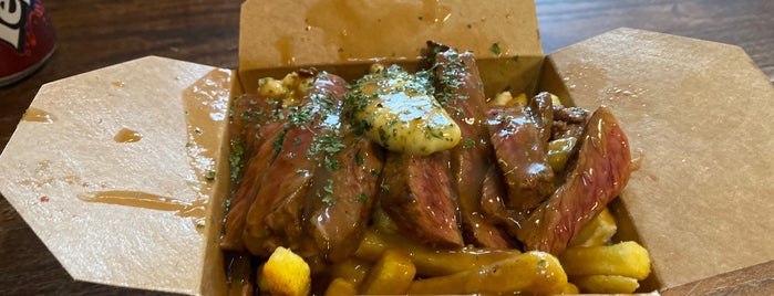 Caribou Poutine is one of Liverpool.