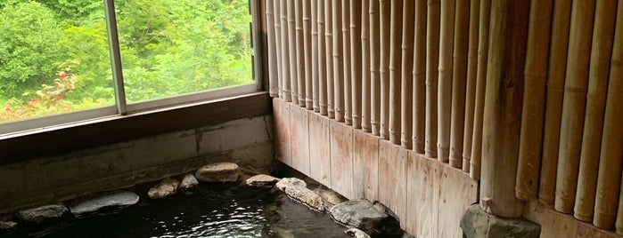 駒の湯山荘 is one of 日帰り温泉・立ち寄り湯.