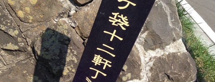 米ヶ袋十二軒丁通り is one of 歴史的町名等活用路線（全77路線）.