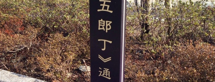 角五郎丁通り is one of 歴史的町名等活用路線（全77路線）.