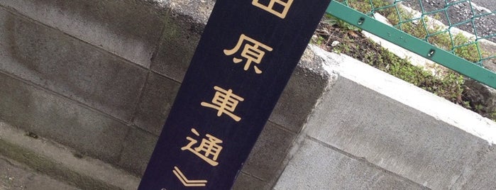 小田原車通 is one of 歴史的町名等活用路線（全77路線）.
