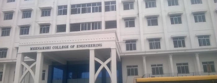 Meenakshi College Of Engineering is one of Visited places.