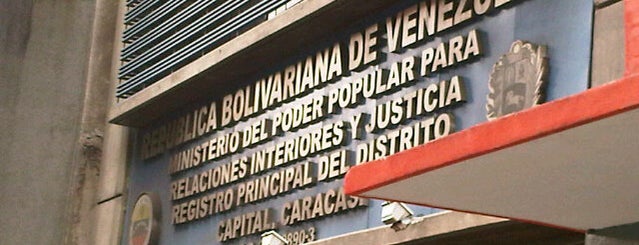 Registro Principal del Distrito Capital is one of Jimmy'in Beğendiği Mekanlar.