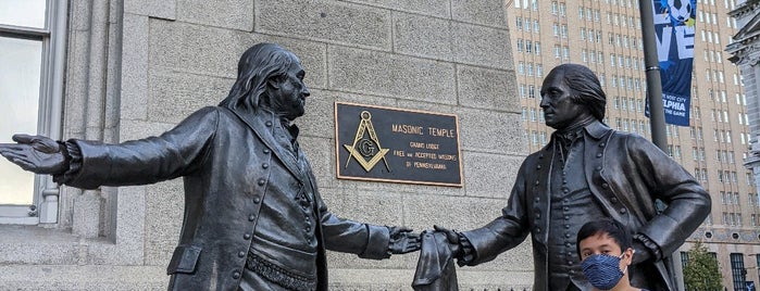 Masonic Temple Philadelphia Historic Marker is one of สถานที่ที่บันทึกไว้ของ Kimmie.