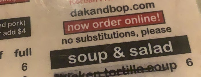 Dak & Bop is one of Restaurants to try.