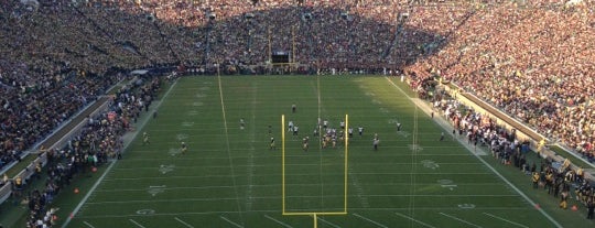Notre Dame Stadium is one of Tempat yang Disimpan Eric.