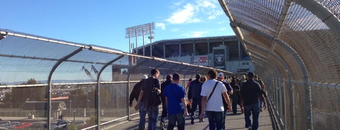 Pedestrian Bridge between BART and Coliseum is one of Scott’s Liked Places.