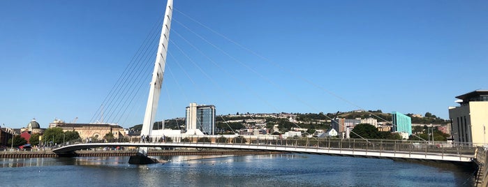 Sail Bridge is one of Swansea, Wales 🏴󠁧󠁢󠁷󠁬󠁳󠁿.