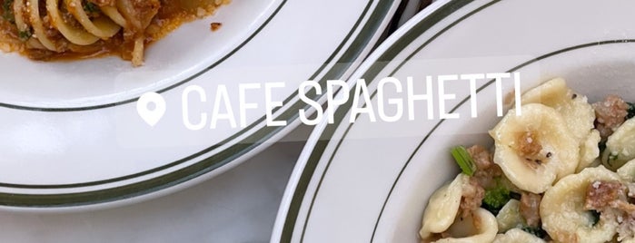 Cafe Spaghetti is one of Parental Advisory.