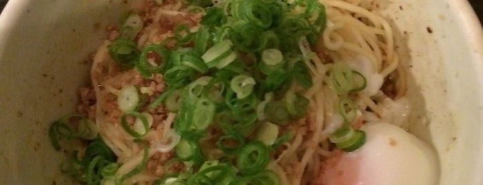 汁なし担担麺 きさく is one of 汁なし担々麺.