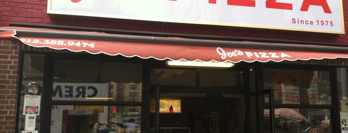 Joe's Pizza is one of NYC Food.