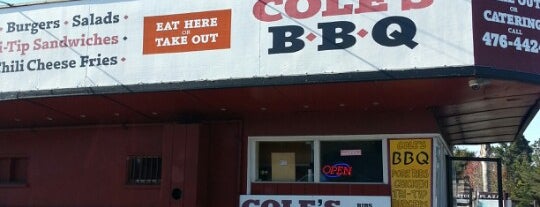 Cole's BBQ is one of SF Bay Area.