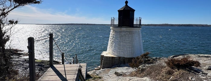 Castle Hill Lighthouse is one of Newport RI.