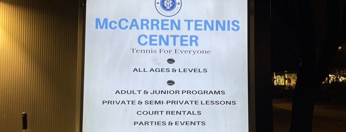 McCarren Tennis Courts is one of USA NYC BK Williamsburg.