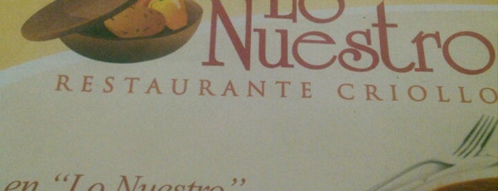 Lo Nuestro Restaurante is one of La Molina.