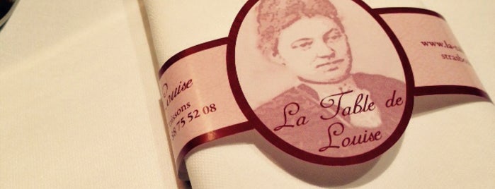 La Table de Louise is one of Resto strasb.