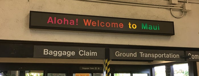Kahului Airport (OGG) is one of Maui.