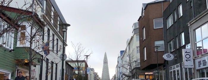 Laugavegurinn, göngugata is one of Reykjavík.