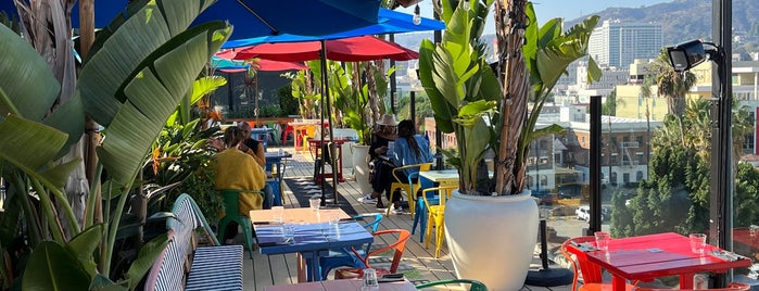 Rooftop at Mama Shelter is one of Restaurants LA.