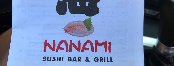 Nanami Sushi Bar & Grill is one of Bomb Sushi.