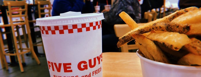 Five Guys is one of New Places.