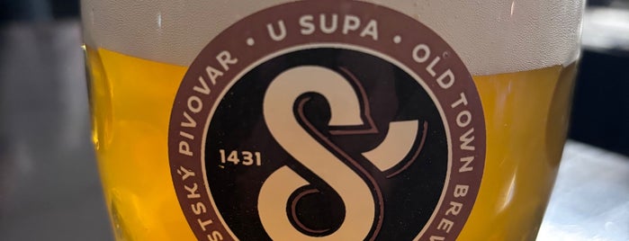 U Supa is one of Prague restaurants with large selection of beers.