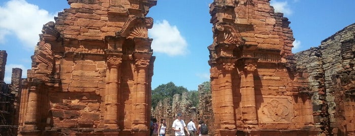 Jesuit Missions of the Guaranis: San Ignacio Mini, Santa Ana, Nueatra Señora de Loreto and Santa Maria la Mayor is one of UNESCO World Heritage Sites in South America.