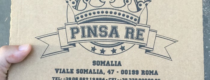 Pinsa Re is one of Pizza&burger Roma.