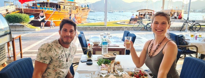 Liman Restaurant Ömer'in Yeri is one of Tempat yang Disukai Hanna.