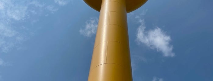 Adair Smiley Face Water Tower is one of My frequent stops (non-restaurants).