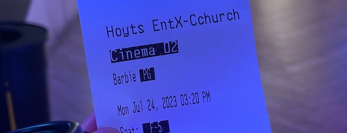 Hoyts Entx is one of Christchurch.