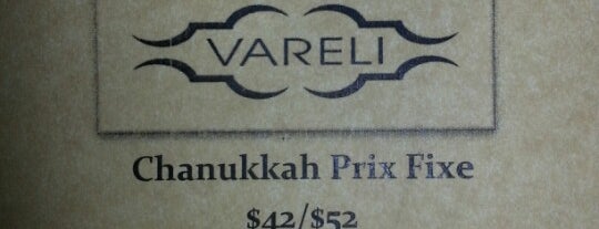 Vareli is one of New York: Restaurants.