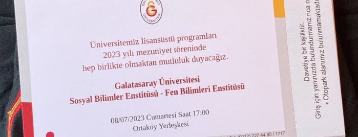 Sosyal Bilimler Enstitüsü is one of Galatasaray Üniversitesi.
